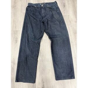 VINTAGE Dmax Jeans Mens 38x34 Blue Denim Pants Wide Baggy Skater Rap Y2K 35x29